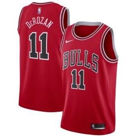 Chicago Bulls Demar Derozan 11 Nike 2022-23 Icon Edition Punainen Miesten Pelipaidat Swingman